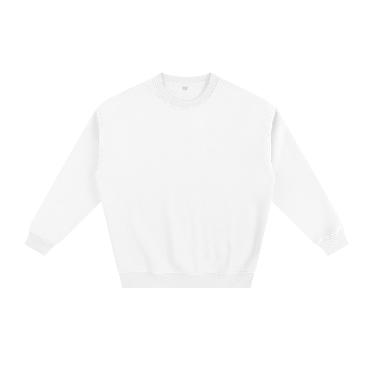 Unisex Fleeced Sweatshirt in white