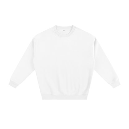 Unisex Fleeced Sweatshirt in white