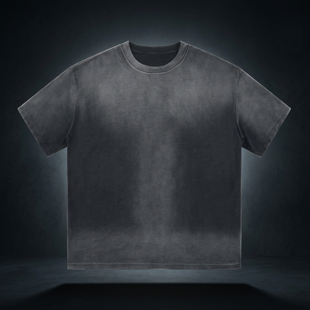 Unisex Gradient Washed Drop Shoulder T-Shirt