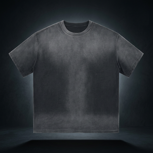 Unisex Gradient Washed Drop Shoulder T-Shirt