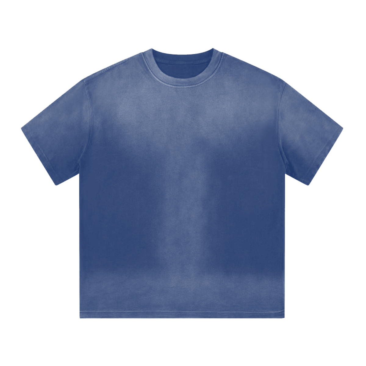 Unisex Gradient Washed Drop Shoulder T-Shirt in blue