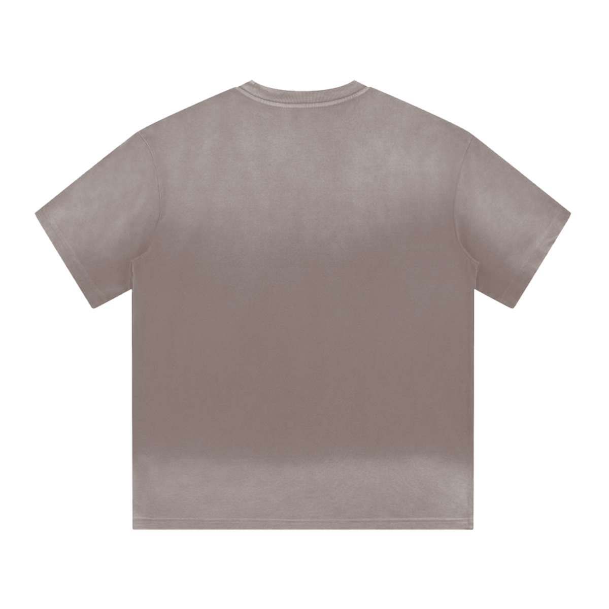 Unisex Gradient Washed Drop Shoulder T-Shirt in light brown, alternate angle