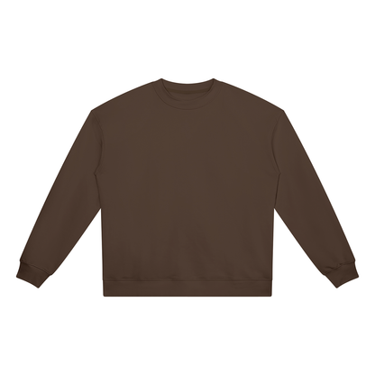 Unisex Heavyweight Crewneck Sweatshirt in coffee