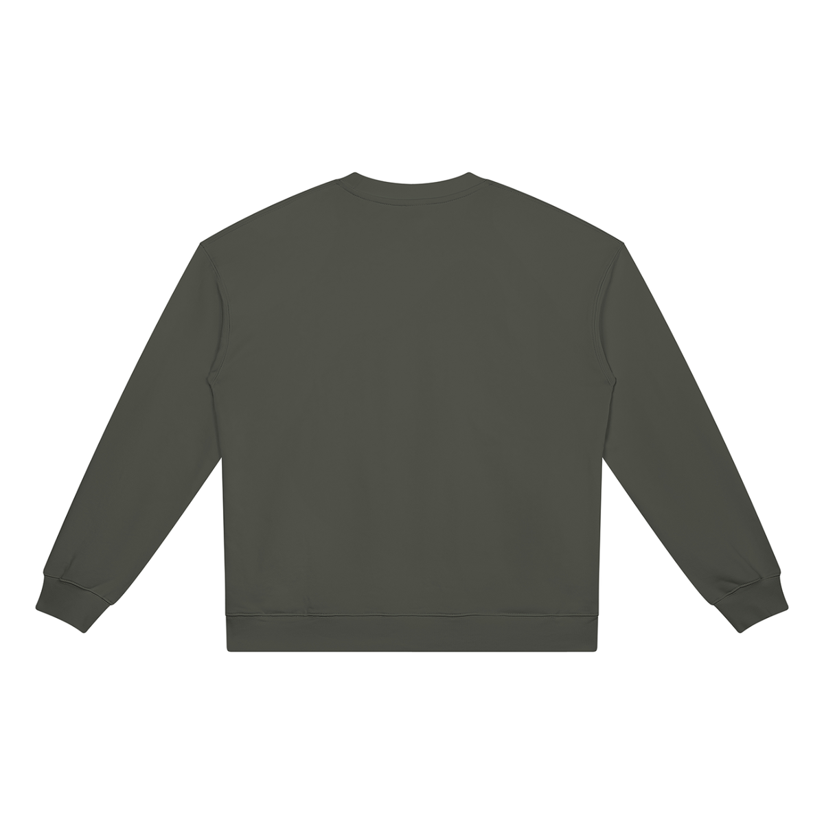 Unisex Heavyweight Crewneck Sweatshirt in dark gray, alternate angle
