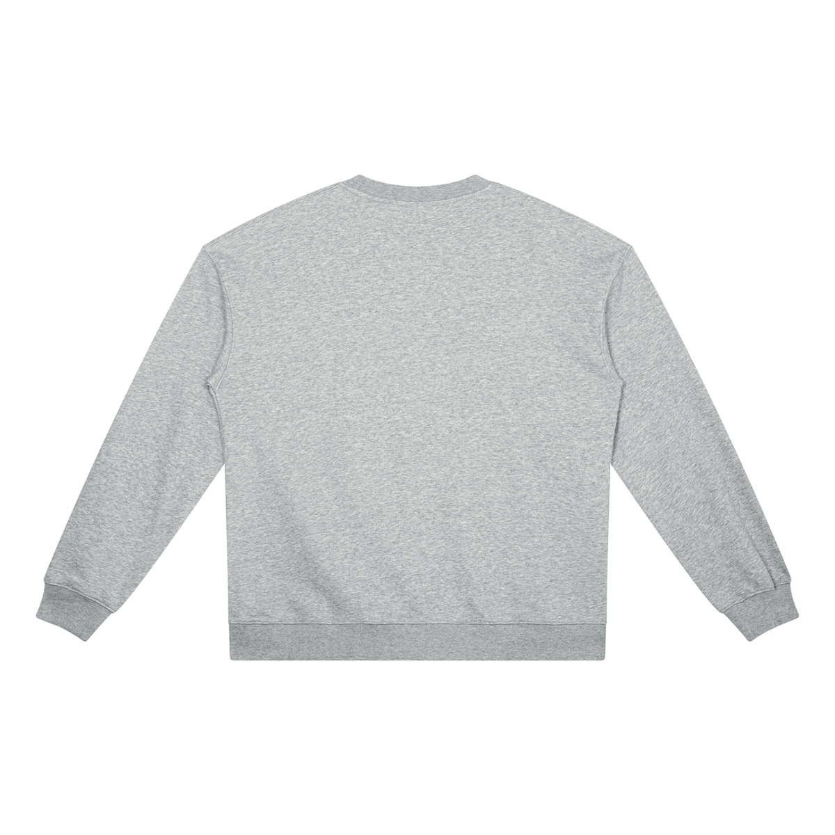 Unisex Heavyweight Crewneck Sweatshirt in flower gray, alternate angle