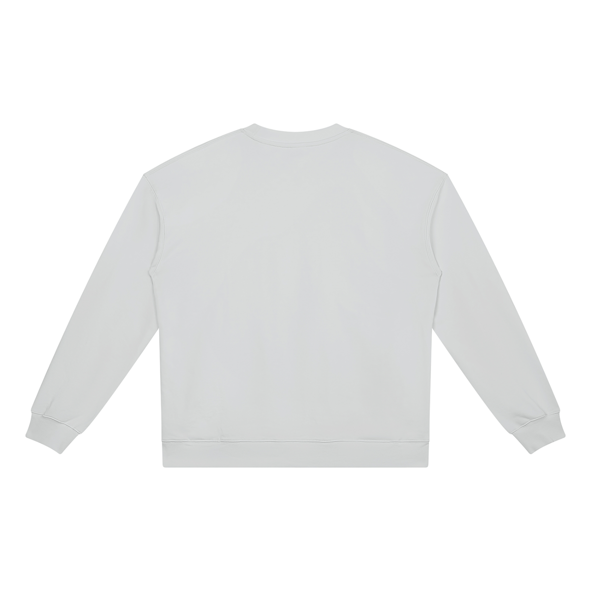 Unisex Heavyweight Crewneck Sweatshirt in light gray, alternate angle