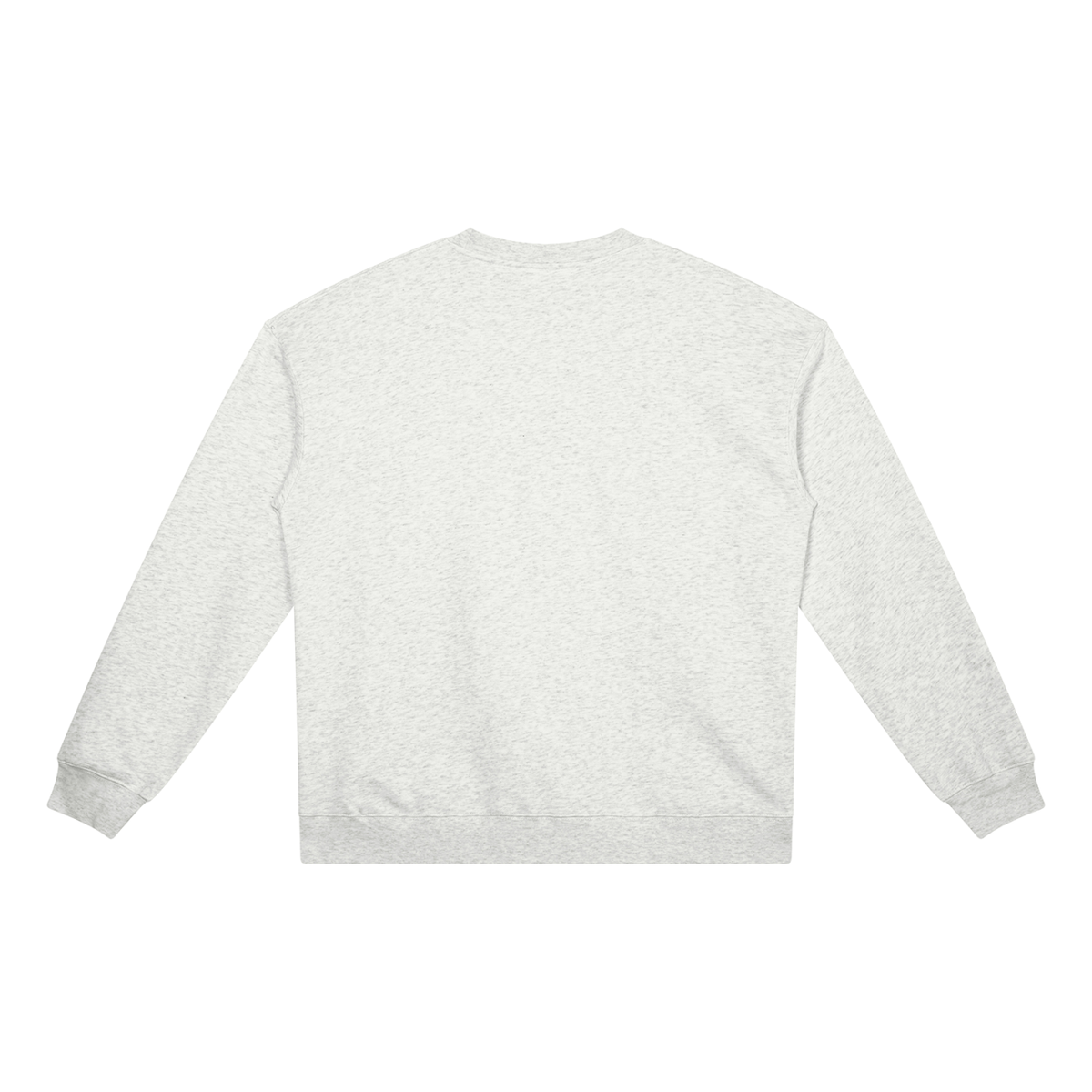 Unisex Heavyweight Crewneck Sweatshirt in oat gray, alternate angle