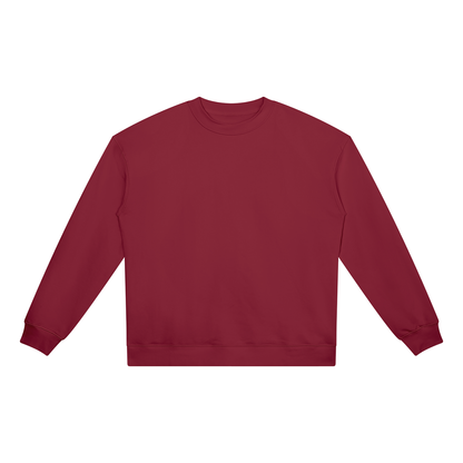 Unisex Heavyweight Crewneck Sweatshirt in wine red