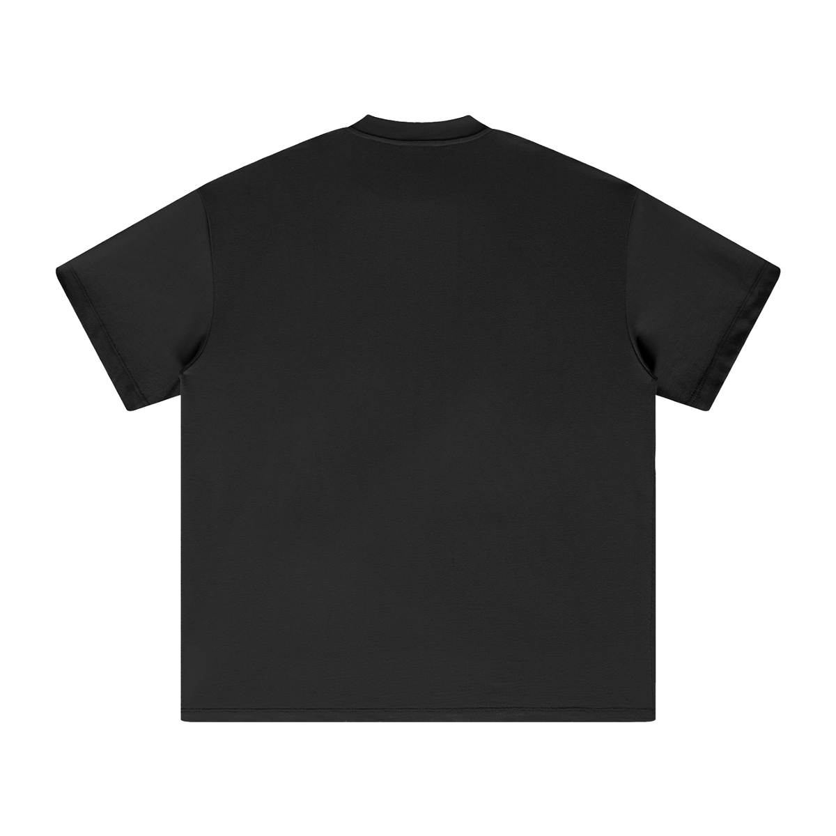 Unisex Heavyweight Earth Tone T-Shirt in black, alternate angle