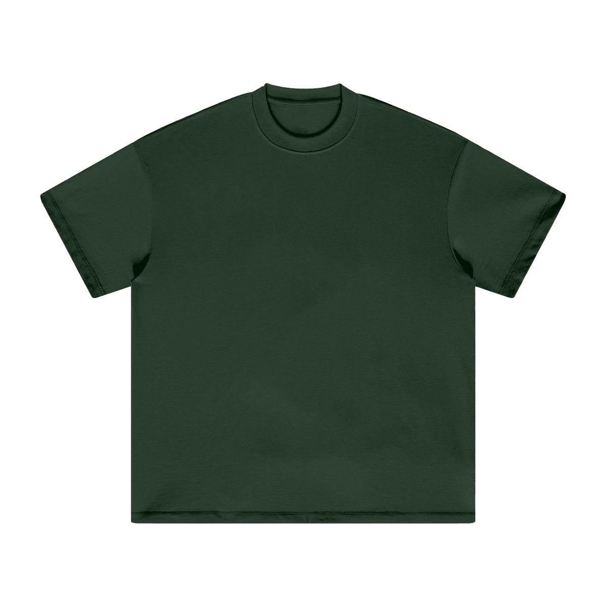 Unisex Heavyweight Earth Tone T-Shirt in blackish green