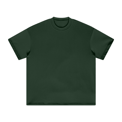 Unisex Heavyweight Earth Tone T-Shirt in blackish green