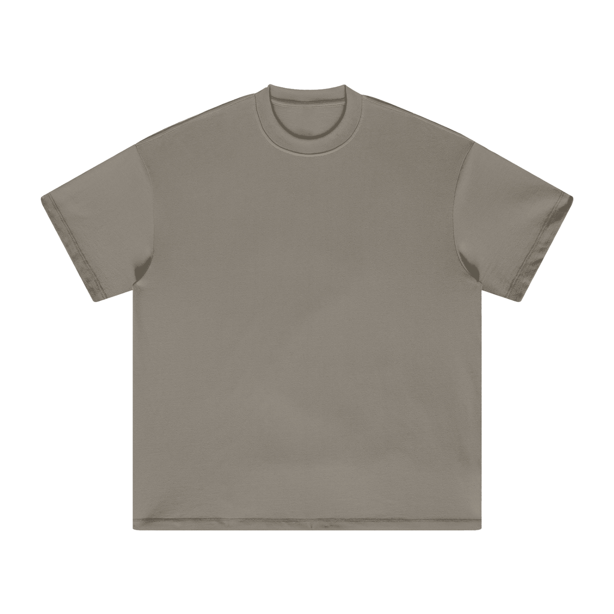 Unisex Heavyweight Earth Tone T-Shirt in gray camel