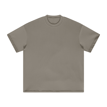Unisex Heavyweight Earth Tone T-Shirt in gray camel