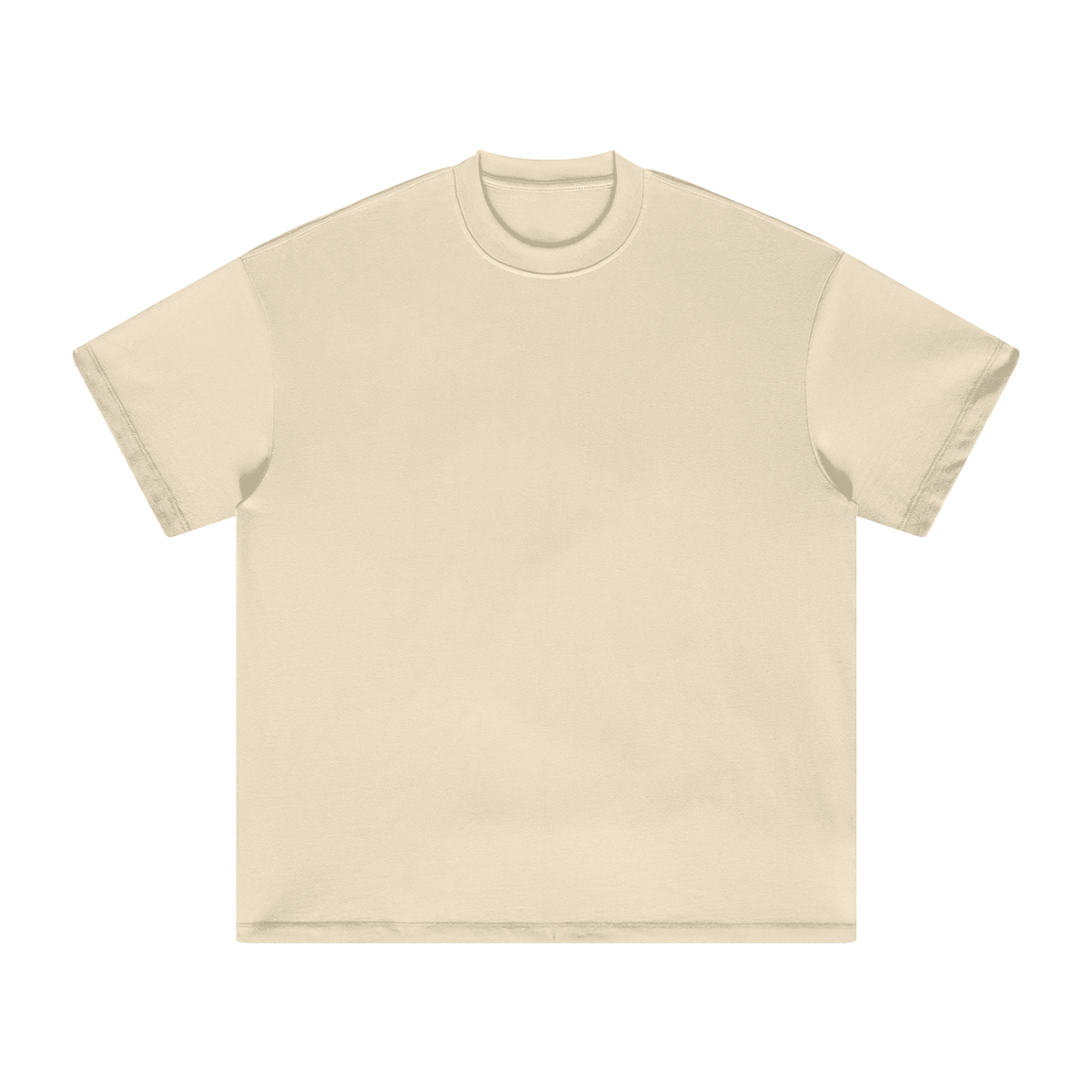 Unisex Heavyweight Earth Tone T-Shirt in milk tea