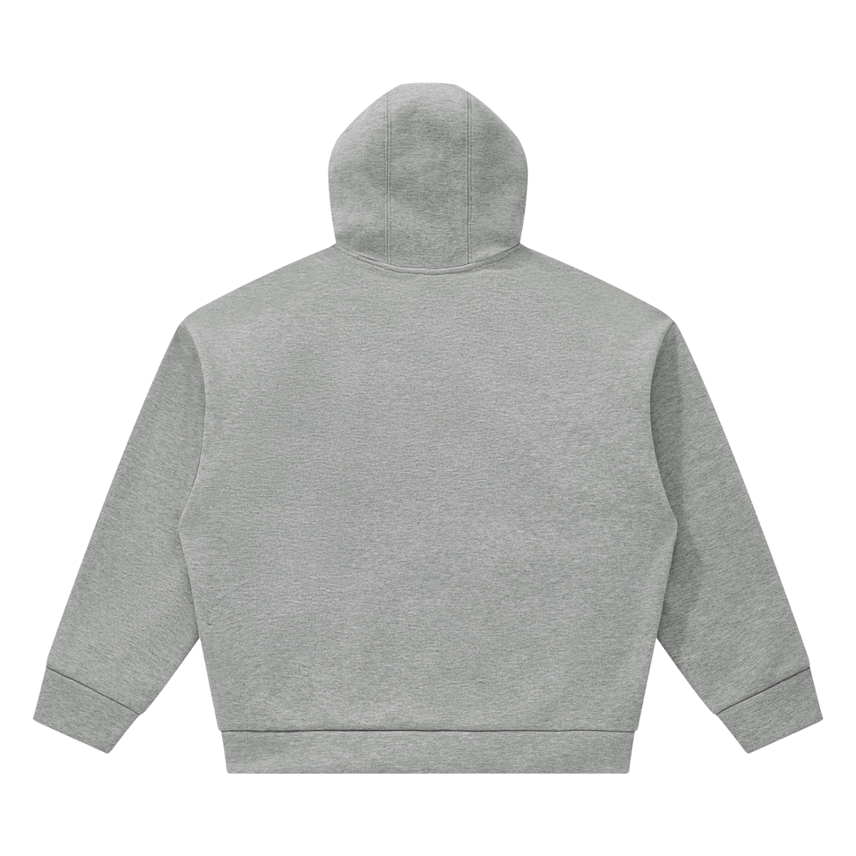 Unisex Heavyweight Fleece Boxy Hoodie in flower gray, alternate angle