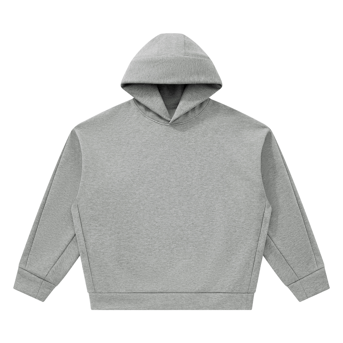 Unisex Heavyweight Fleece Boxy Hoodie in flower gray
