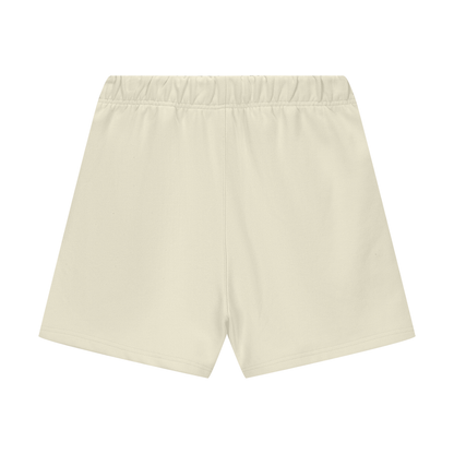 Unisex Heavyweight Fleece Loose Fit Shorts in bone, alternate angle