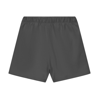 Unisex Heavyweight Fleece Loose Fit Shorts in charcoal, alternate angle