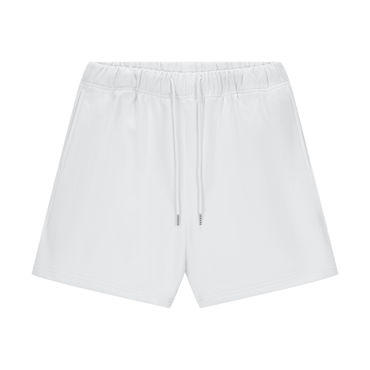 Unisex Heavyweight Fleece Loose Fit Shorts in lucent white