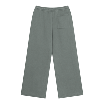 Unisex Heavyweight Fleece Sweatpants in dark gray, alternate angle
