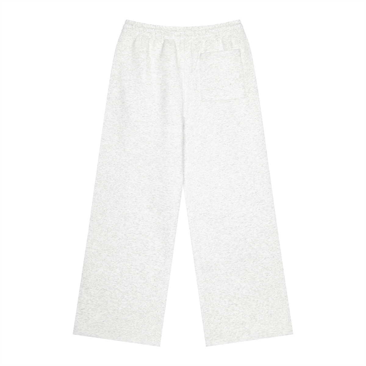 Unisex Heavyweight Fleece Sweatpants in flower gray, alternate angle
