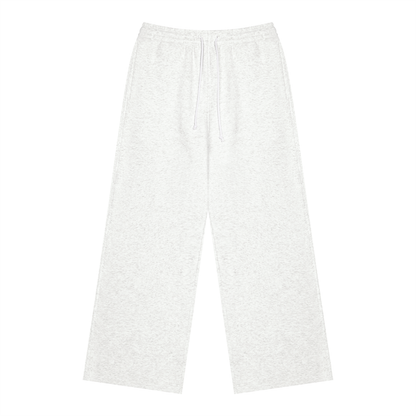 Unisex Heavyweight Fleece Sweatpants in flower gray