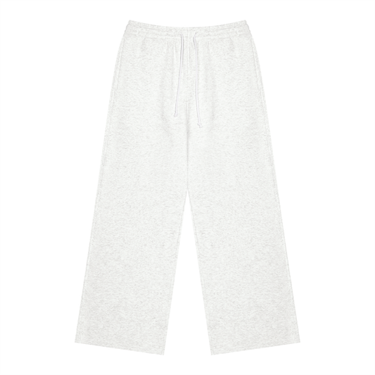 Unisex Heavyweight Fleece Sweatpants in flower gray