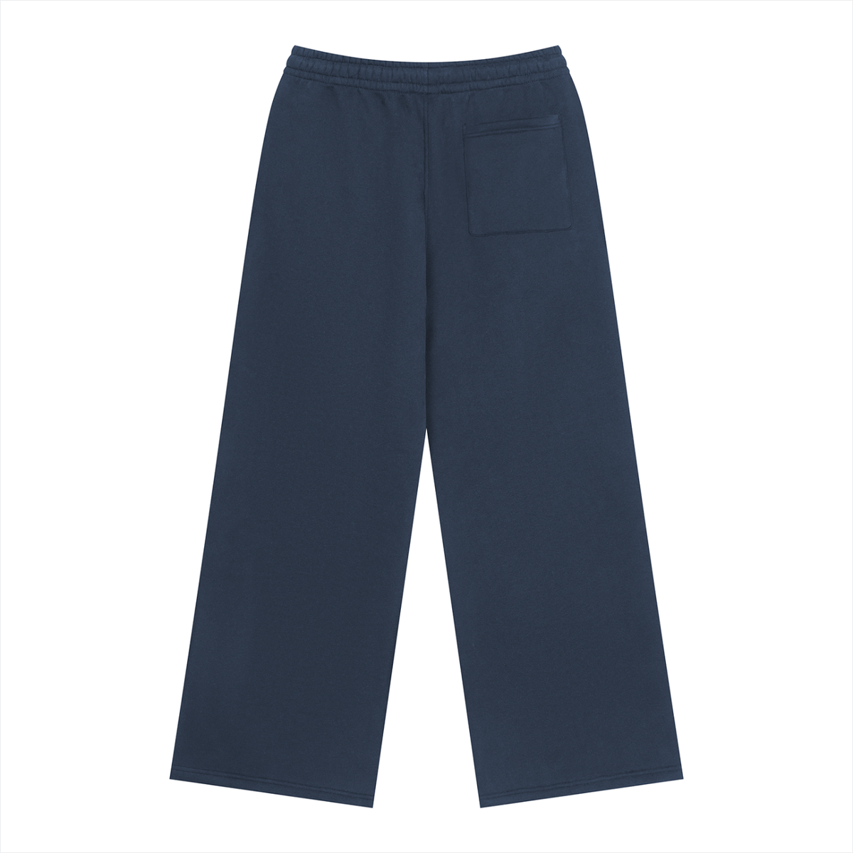 Unisex Heavyweight Fleece Sweatpants in navy blue, alternate angle