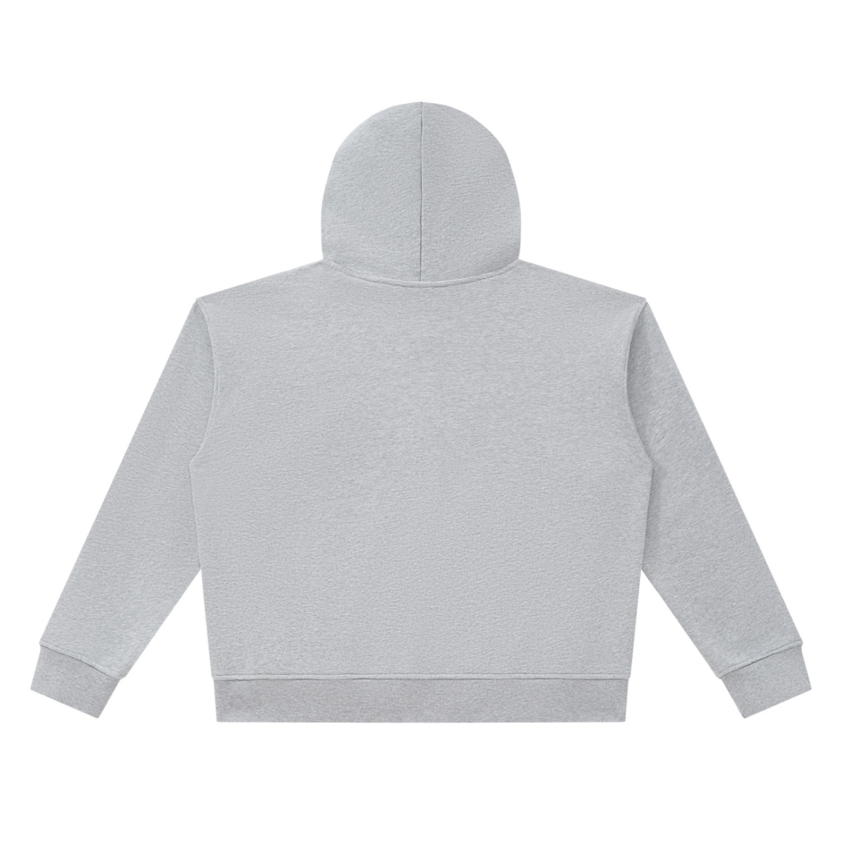 Unisex Heavyweight Full Zip Boxy Hoodie in flower gray, alternate angle