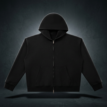 Unisex Heavyweight Full Zip Boxy Hoodie, view 1