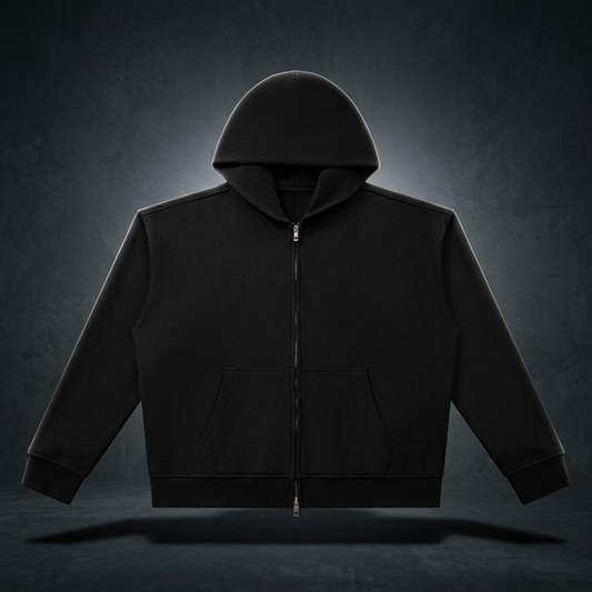 Unisex Heavyweight Full Zip Boxy Hoodie, view 1