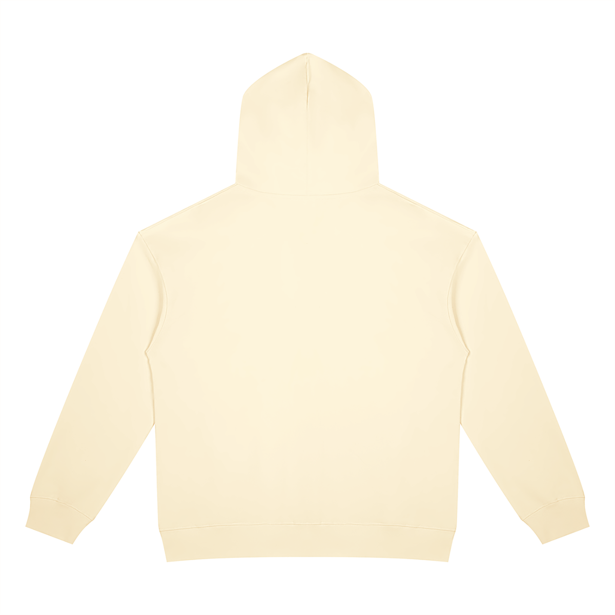 Unisex Heavyweight Full Zip Hoodie in apricot, alternate angle