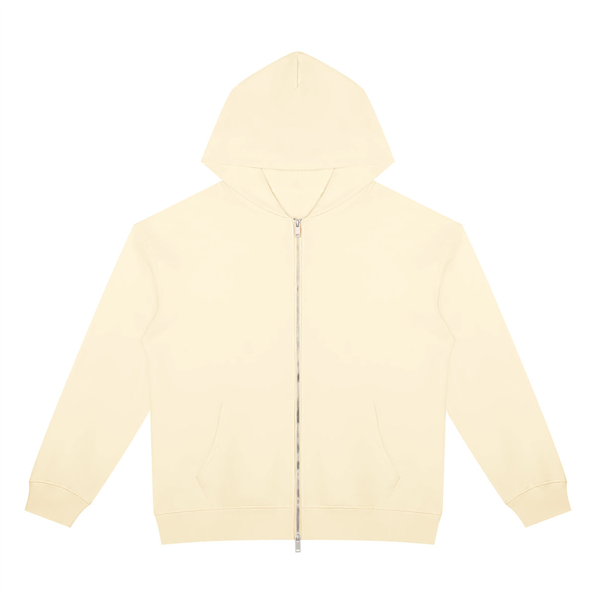 Unisex Heavyweight Full Zip Hoodie in apricot