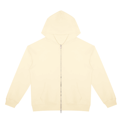Unisex Heavyweight Full Zip Hoodie in apricot
