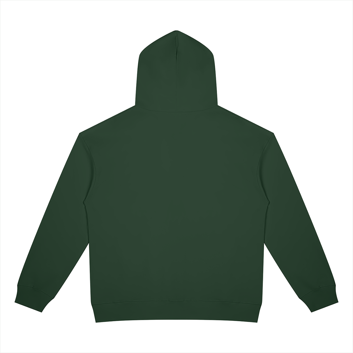 Unisex Heavyweight Full Zip Hoodie in blackish green, alternate angle