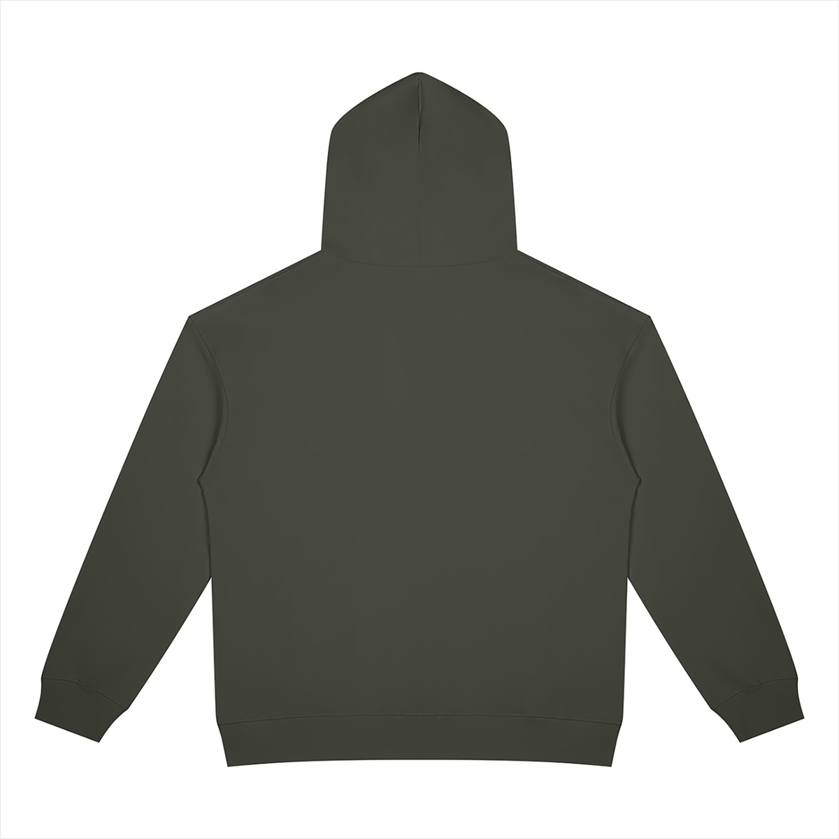 Unisex Heavyweight Full Zip Hoodie in dark gray, alternate angle