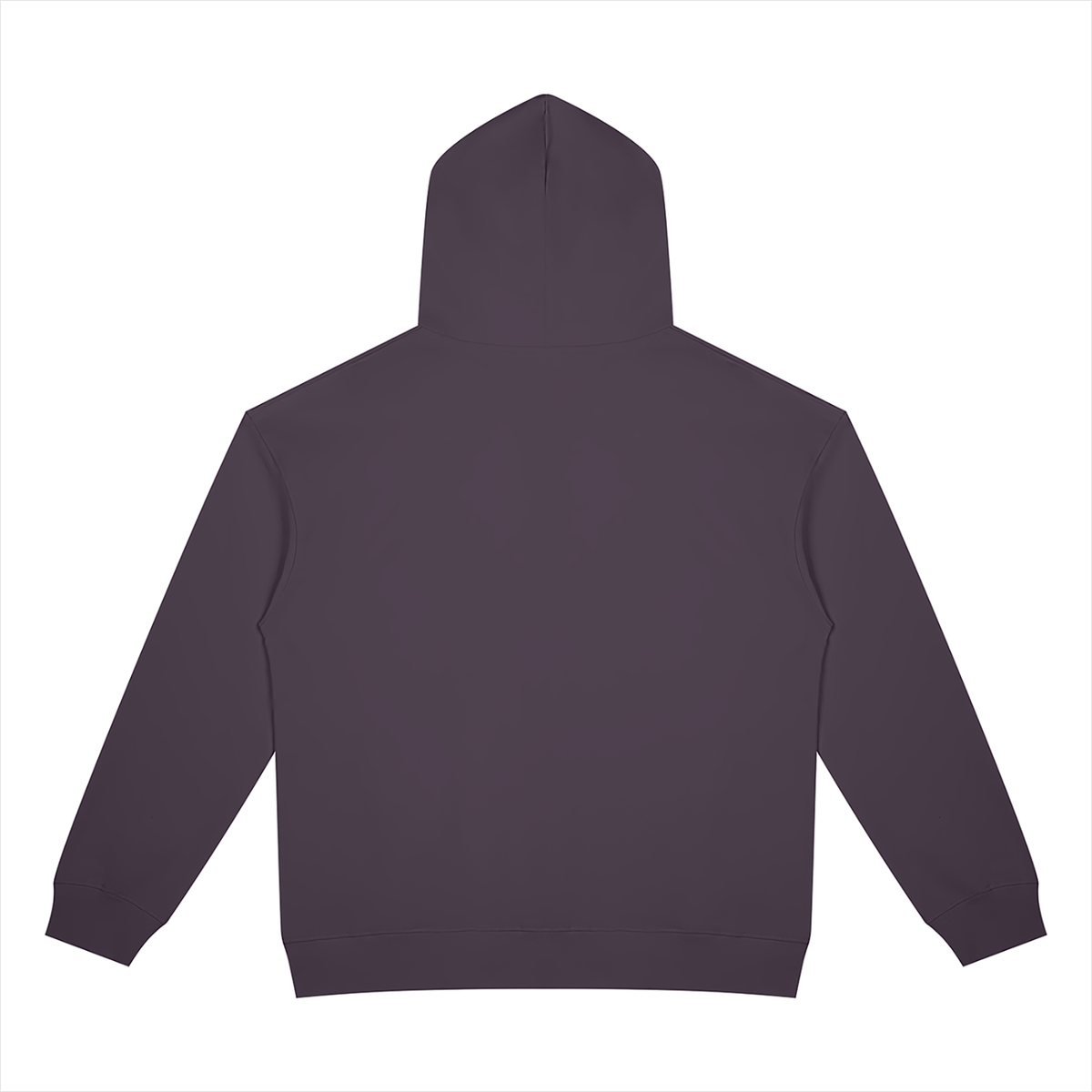 Unisex Heavyweight Full Zip Hoodie in deep purple, alternate angle