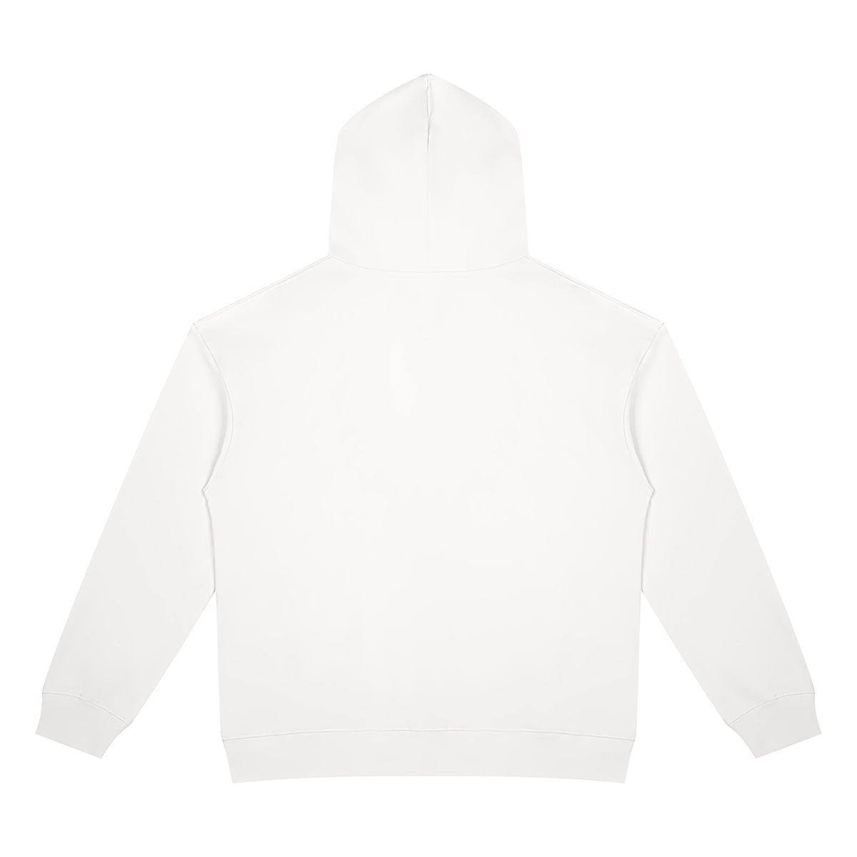 Unisex Heavyweight Full Zip Hoodie in white, alternate angle