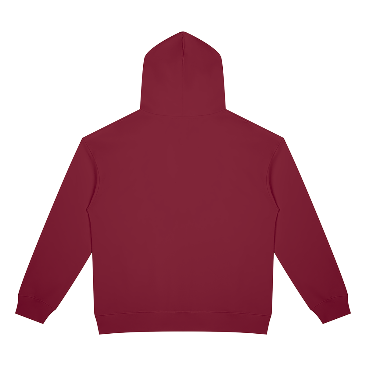 Unisex Heavyweight Full Zip Hoodie in wine red, alternate angle