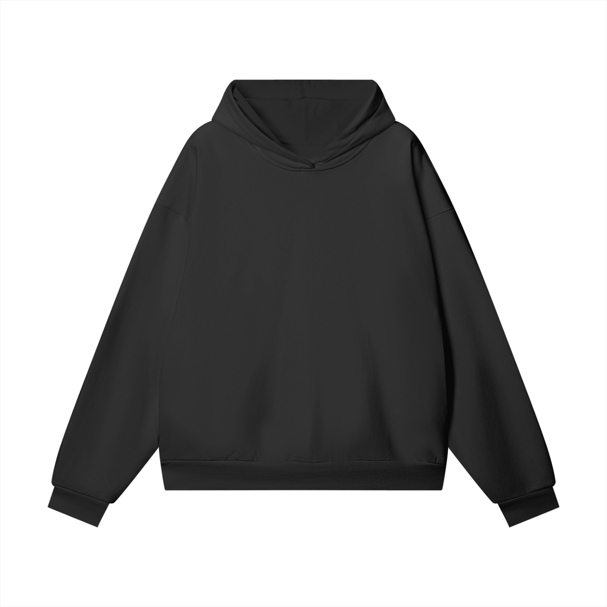 Unisex Heavyweight Hidden Pocket Fleece Hoodie in black beauty