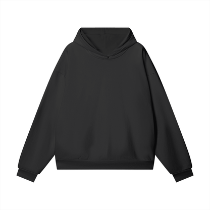Unisex Heavyweight Hidden Pocket Fleece Hoodie in black beauty