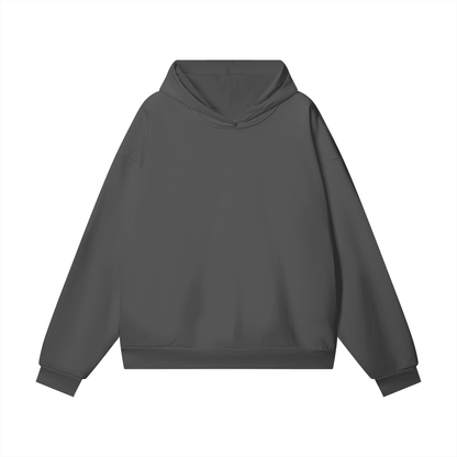 Unisex Heavyweight Hidden Pocket Fleece Hoodie in charcoal