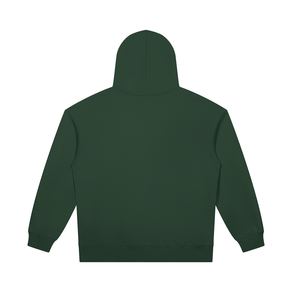 Unisex Heavyweight Pullover Hoodie in blackish green, alternate angle