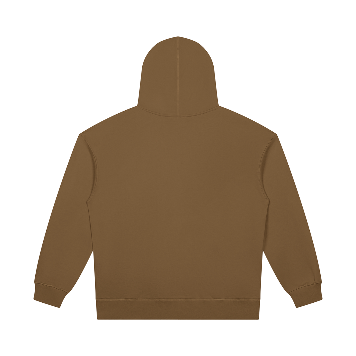Unisex Heavyweight Pullover Hoodie in brown, alternate angle