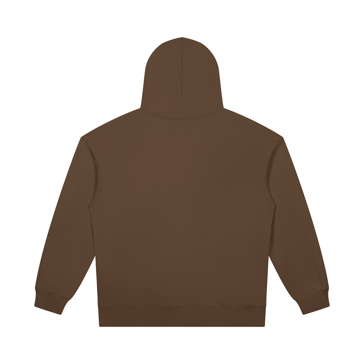 Unisex Heavyweight Pullover Hoodie in coffee, alternate angle
