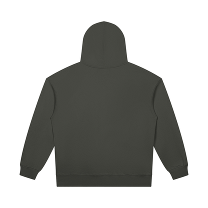 Unisex Heavyweight Pullover Hoodie in dark gray, alternate angle