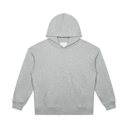 Unisex Heavyweight Pullover Hoodie in flower gray