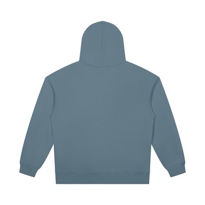 Unisex Heavyweight Pullover Hoodie in gray blue, alternate angle