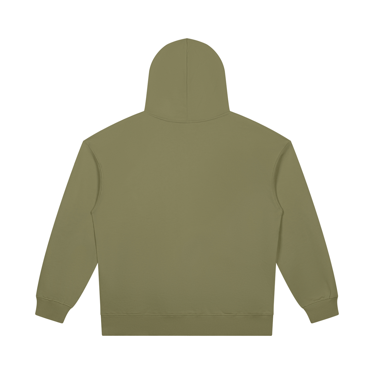 Unisex Heavyweight Pullover Hoodie in gray green, alternate angle