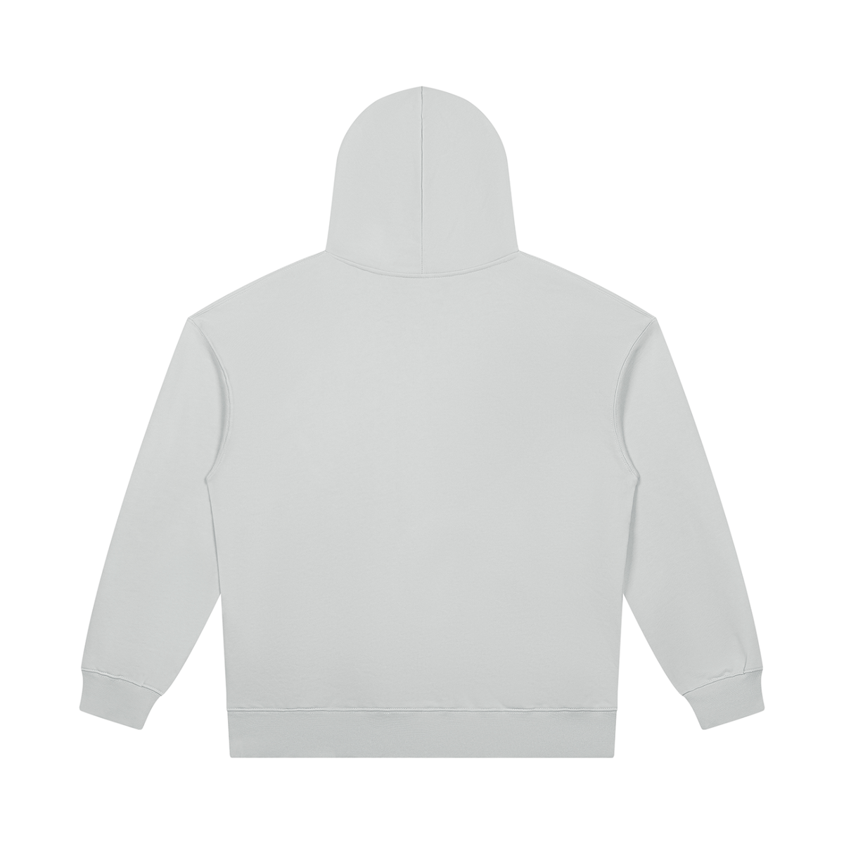 Unisex Heavyweight Pullover Hoodie in light gray, alternate angle